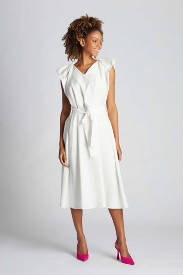  Kadın Elbise 23687 1000 - 1000 WHITE