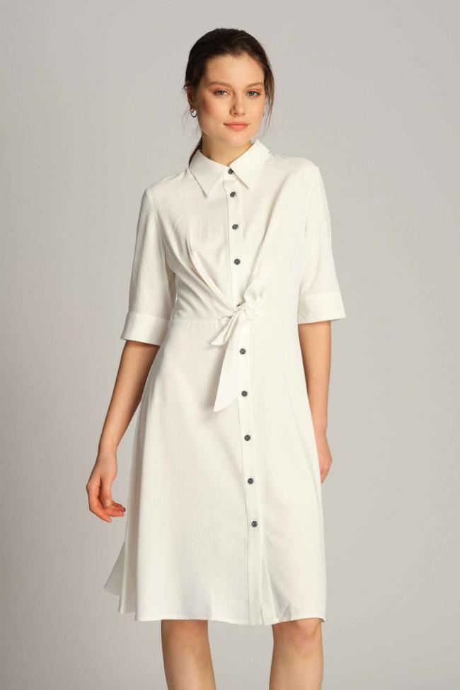  Kadın Elbise 23688 1000 - 1000 WHITE