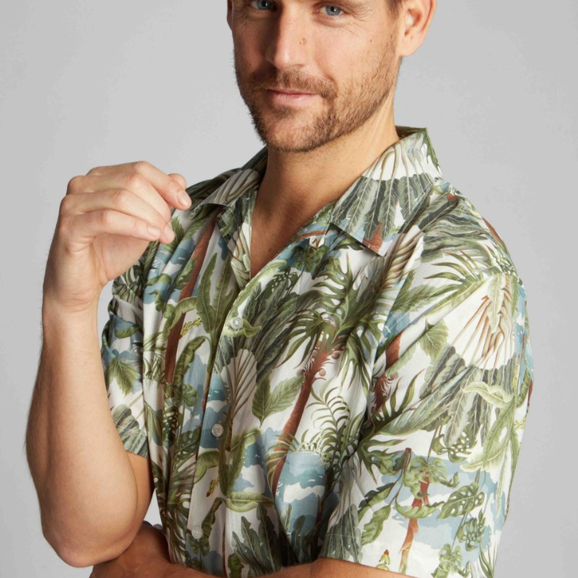 Erkek Gömlek 23512 50326 - Palm tree