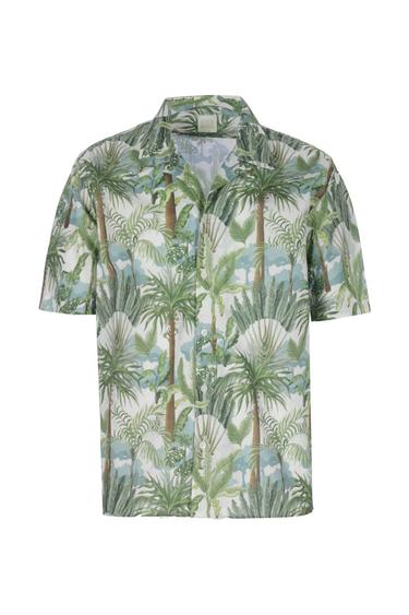  Erkek Gömlek 23512 50326 - Palm tree