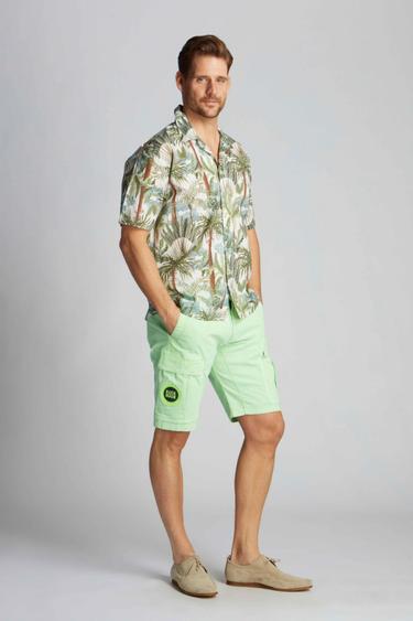  Erkek Gömlek 23512 50326 - Palm tree