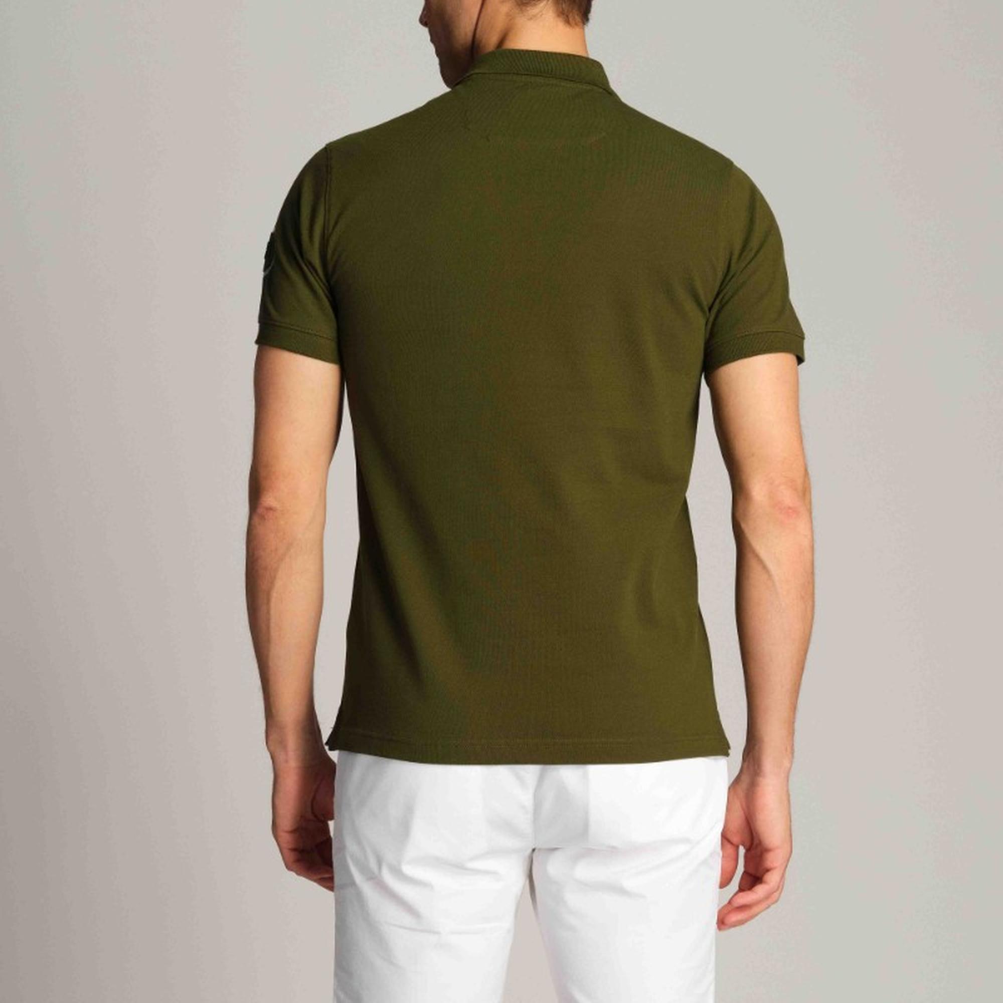 Erkek Polo Tişört 23309 0324 - Iguana green
