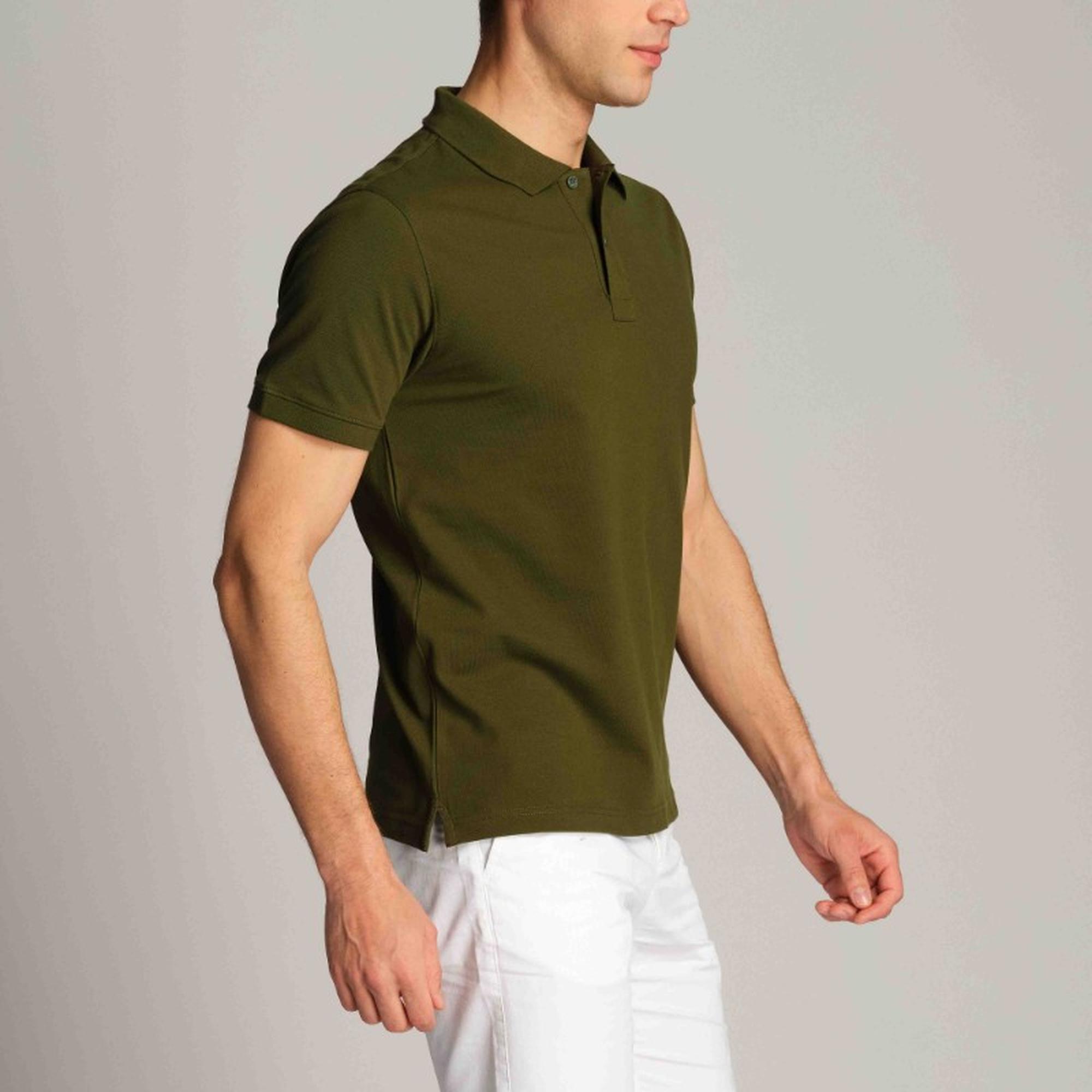 Erkek Polo Tişört 23309 0324 - Iguana green