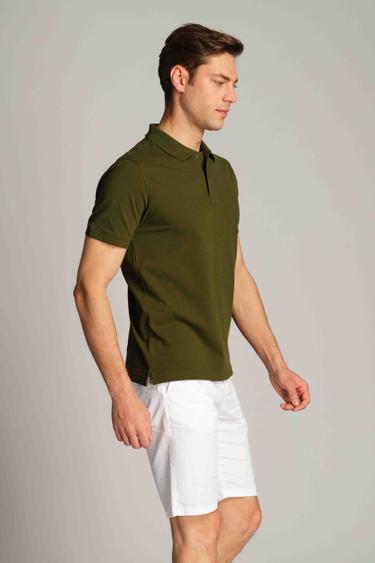 Erkek Polo Tişört 23309 0324 - Iguana green