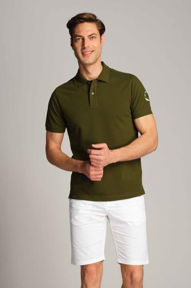  Erkek Polo Tişört 23309 0324 - Iguana green