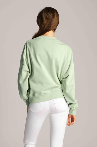  Kadın Sweatshirt 23612 631 - Cameo green