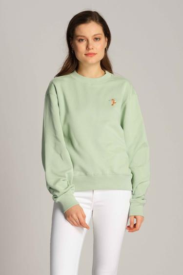  Kadın Sweatshirt 23612 631 - Cameo green