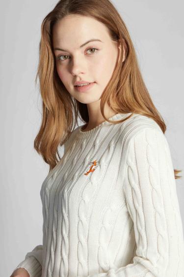  Kadın Kazak 23892 1143 - Marshmallow