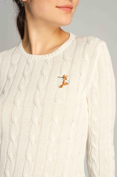  Kadın Kazak 23892 1143 - Marshmallow