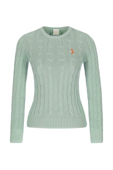  Kadın Kazak 23892 631 - Cameo green