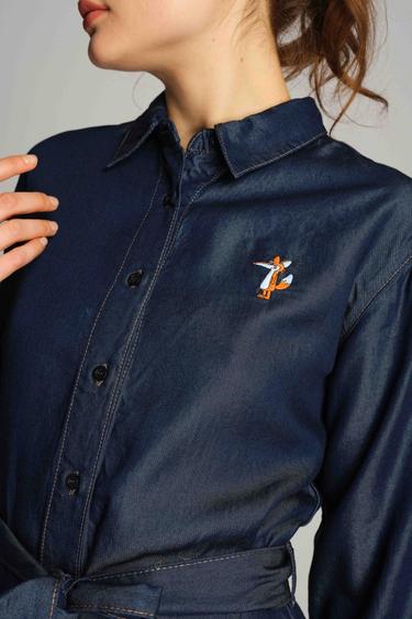  Kadın Elbise 23600 166 - 166 NAVY BLUE