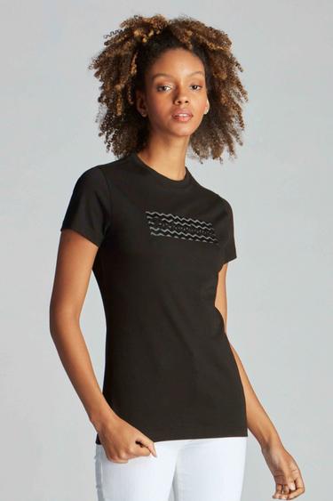  Kadın Tişört 23610 9000 - 9000 NERO