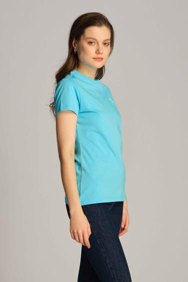  Kadın Tişört 23604 1445 - Bachelor button