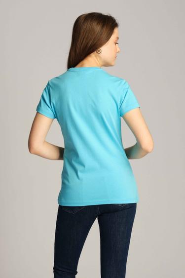  Kadın Tişört 23604 1445 - Bachelor button