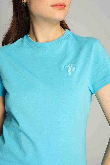  Kadın Tişört 23604 1445 - Bachelor button