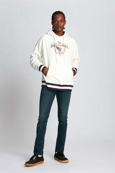  Erkek Kapüşonlu Sweatshirt 23003 1143 - Marshmallow