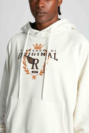  Erkek Kapüşonlu Sweatshirt 23003 1143 - Marshmallow