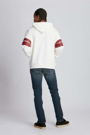  Erkek Kapüşonlu Sweatshirt 23000 1143 - Marshmallow