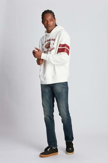  Erkek Kapüşonlu Sweatshirt 23000 1143 - Marshmallow