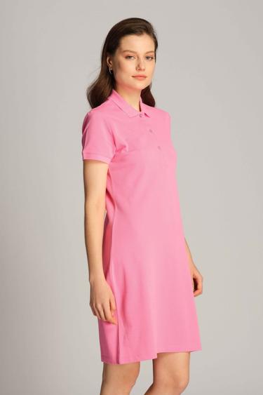  Kadın Elbise 22801 1421 - Neon pink