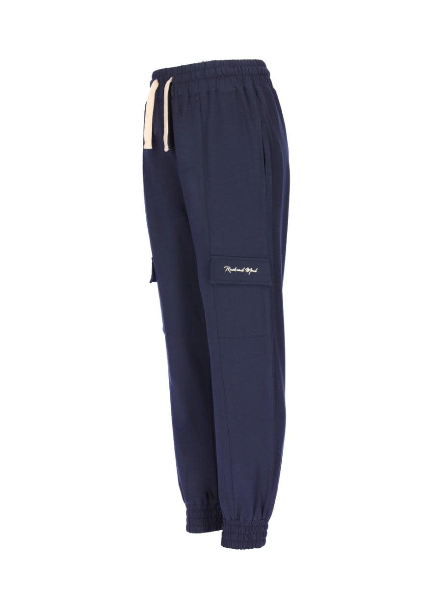  Kadın Örme Pantolon 22054 166 - 166 NAVY BLUE