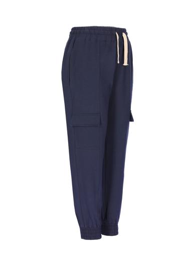  Kadın Örme Pantolon 22054 166 - 166 NAVY BLUE