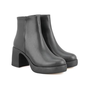  Kadın Siyah Topuklu Bot