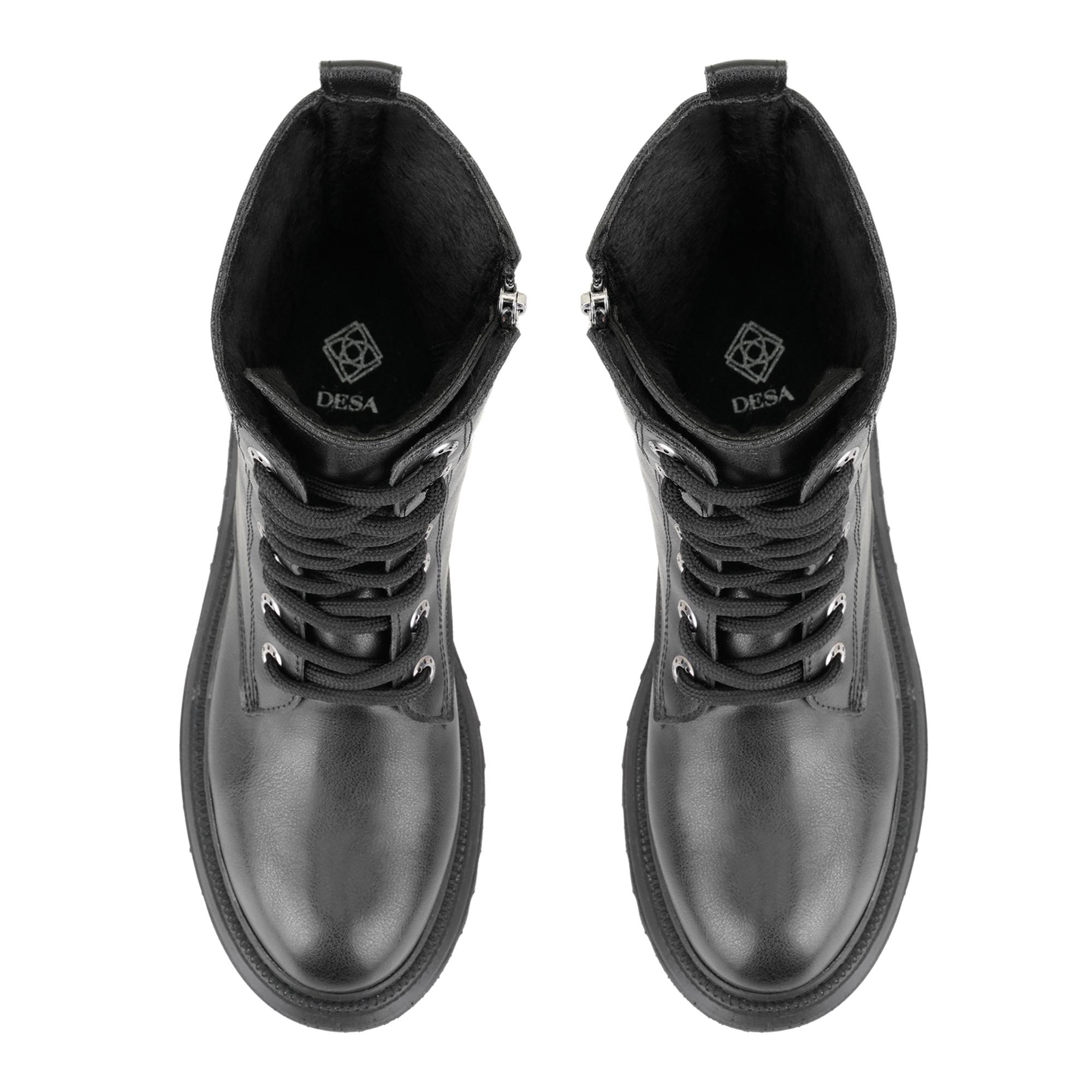 Kadın Siyah Fermuarlı Bot