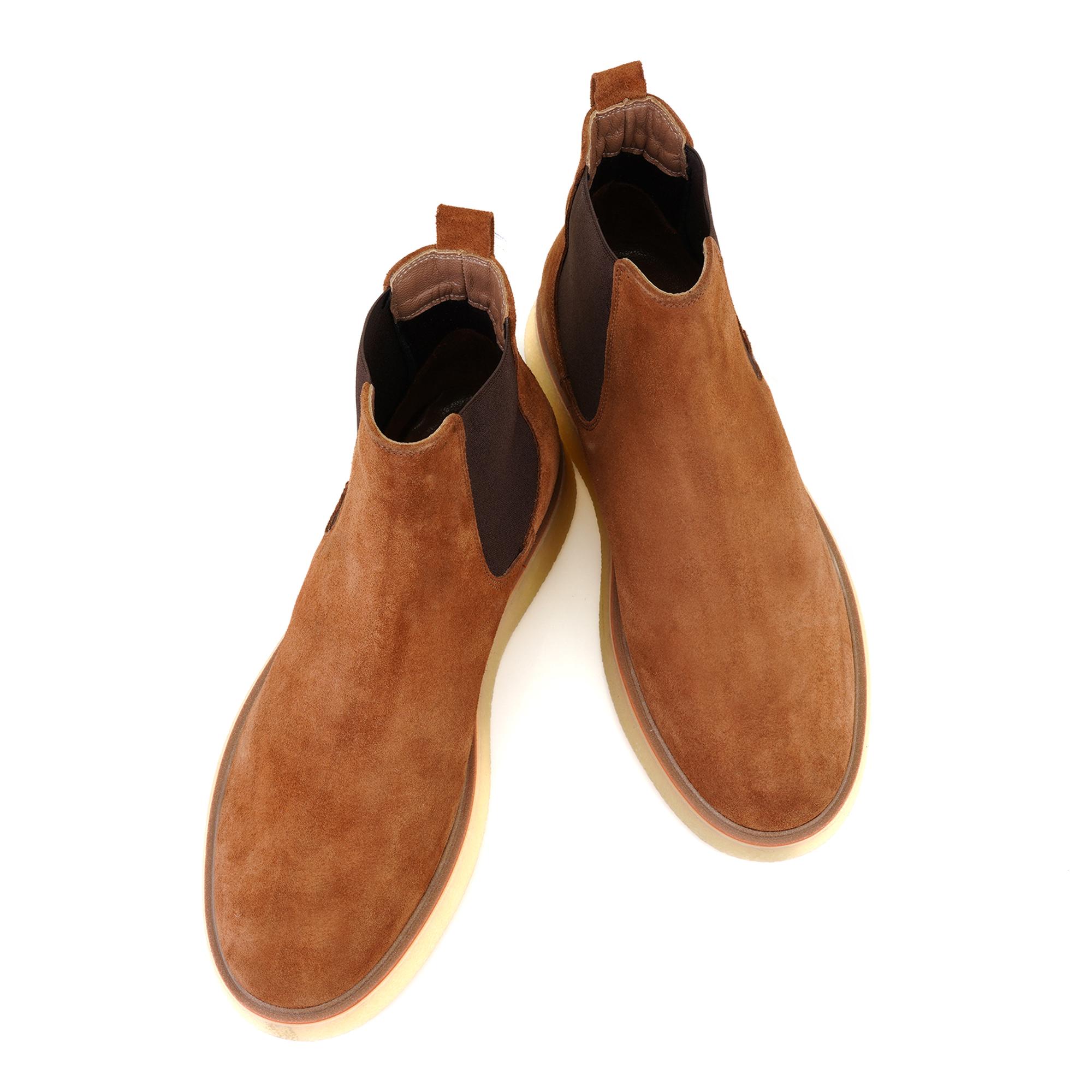 Ndari Taba Erkek Lastikli Süet Deri Chelsea Bot