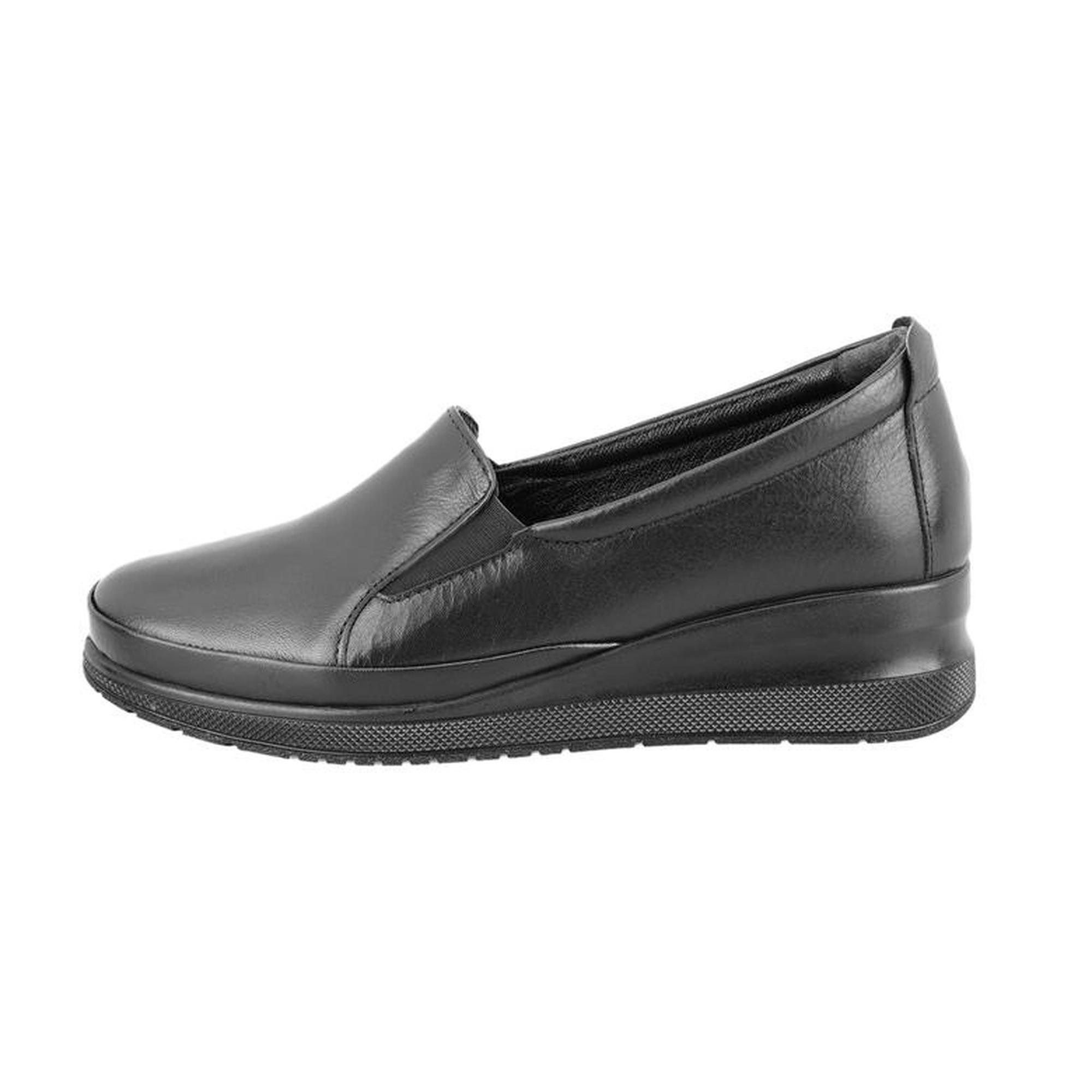 Kadın Siyah Deri Günlük Ayakkabı