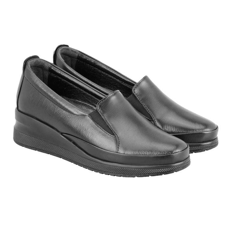  Kadın Siyah Deri Günlük Ayakkabı