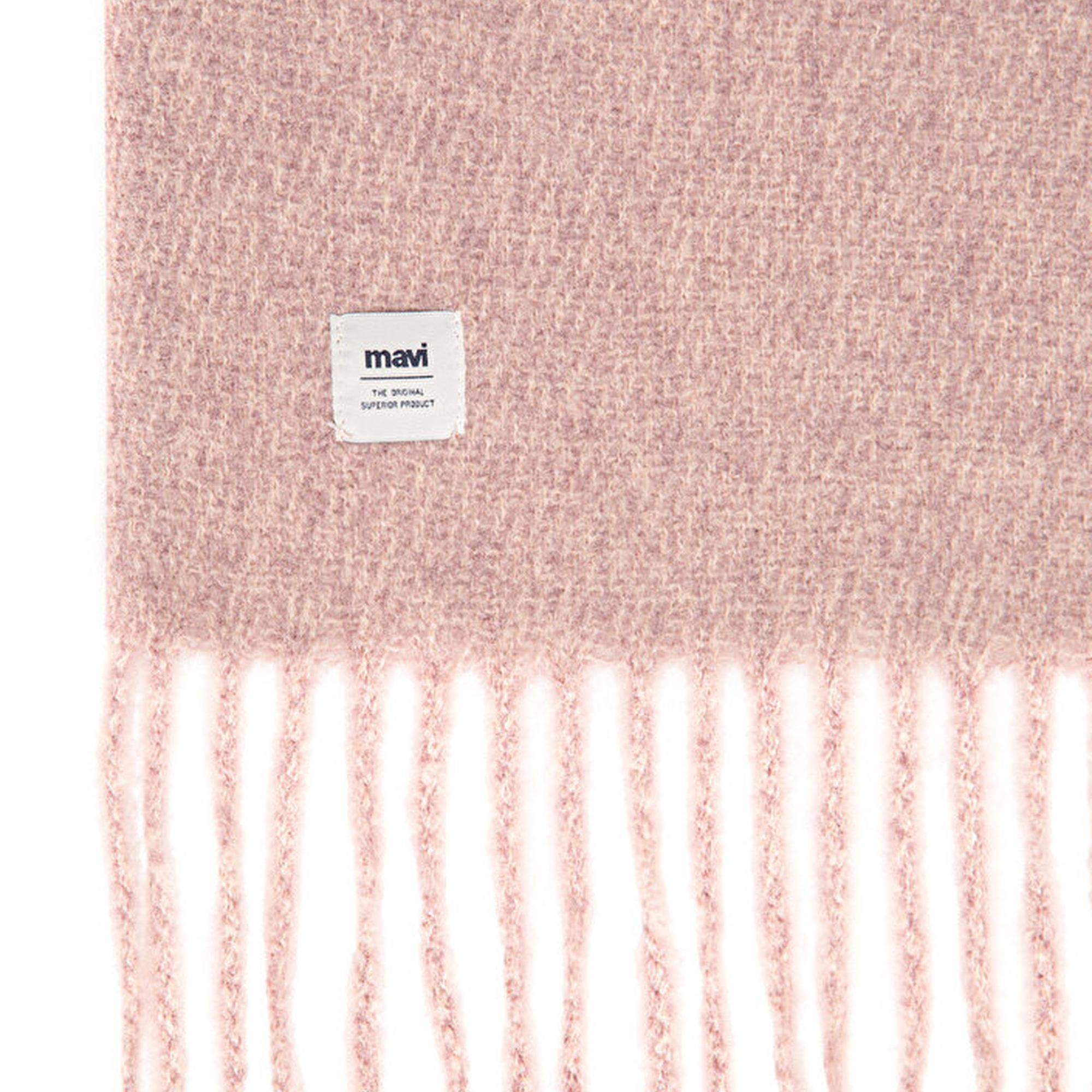 Mavi Püsküllü Pembe Atkı 198940-34526