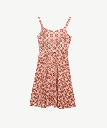  Yaka Detaylı Midi Elbise