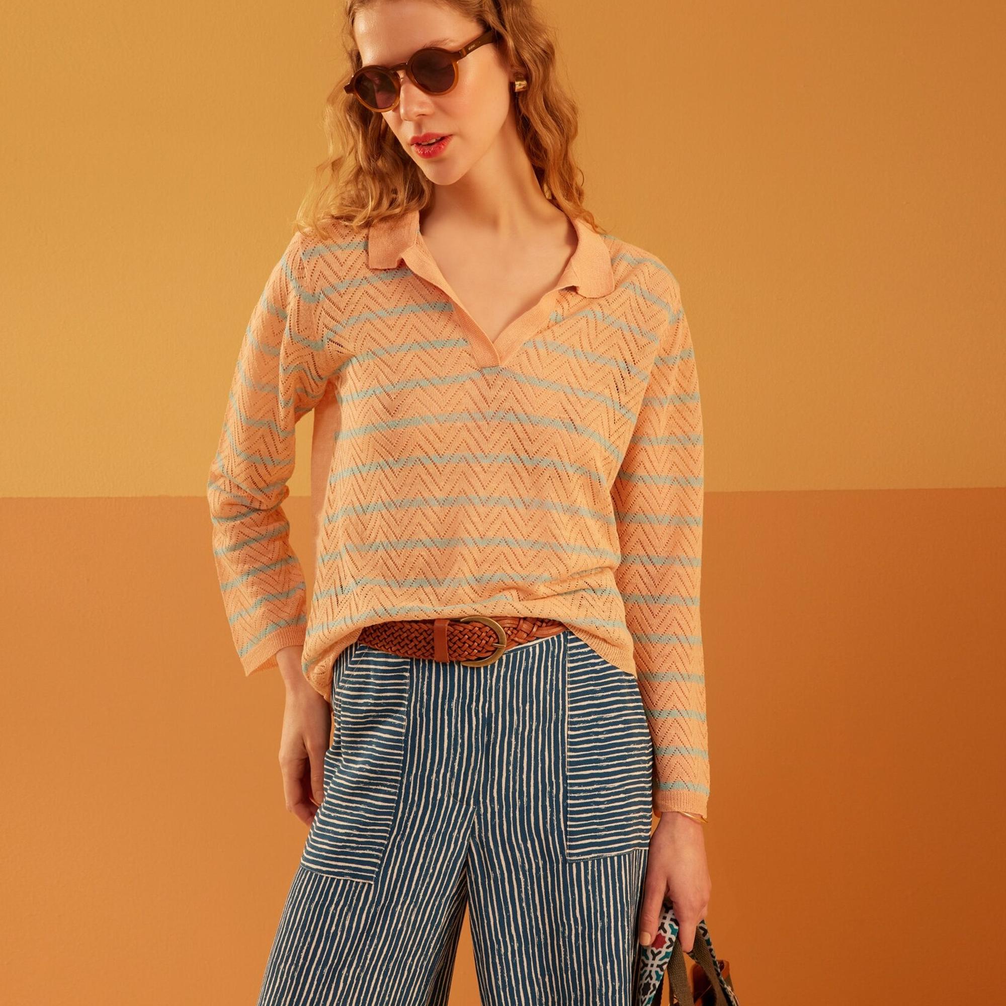 Yaka Detaylı İnce Triko