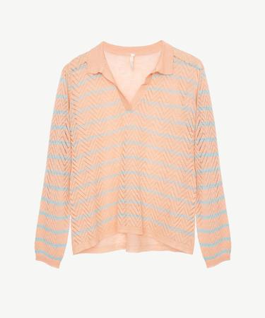  Yaka Detaylı İnce Triko