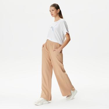 Puma Infuse Wide Leg Kadın Bej Eşofman Altı