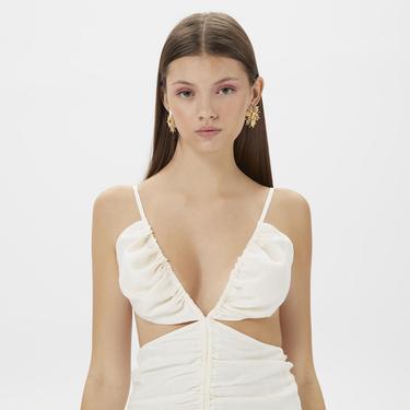  Dahlia Bianca Kelly Kadın Beyaz Elbise