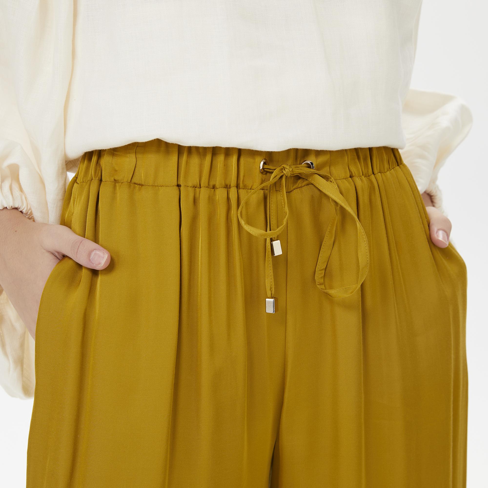 Dahlia Bianca Lesley Kadın Hardal Pantolon