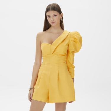  Dahlia Bianca Barbara Kadın Sarı Tulum