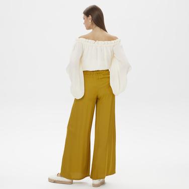  Dahlia Bianca Lesley Kadın Hardal Pantolon