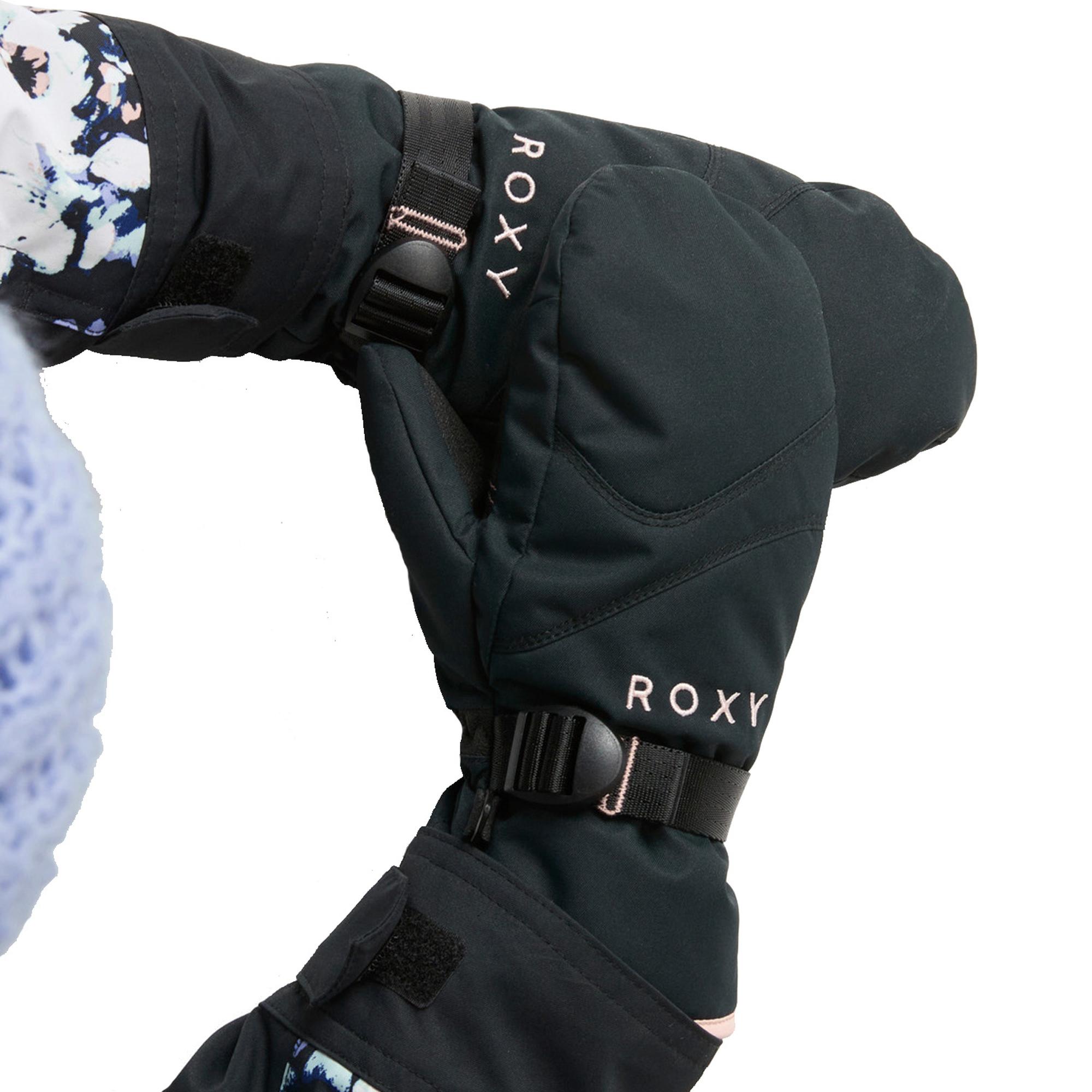 Roxy Kız Çocuk Eldiven Jetty Girl Solid Mitt Siyah
