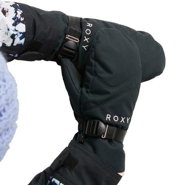  Roxy Kız Çocuk Eldiven Jetty Girl Solid Mitt Siyah