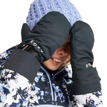  Roxy Kız Çocuk Eldiven Jetty Girl Solid Mitt Siyah