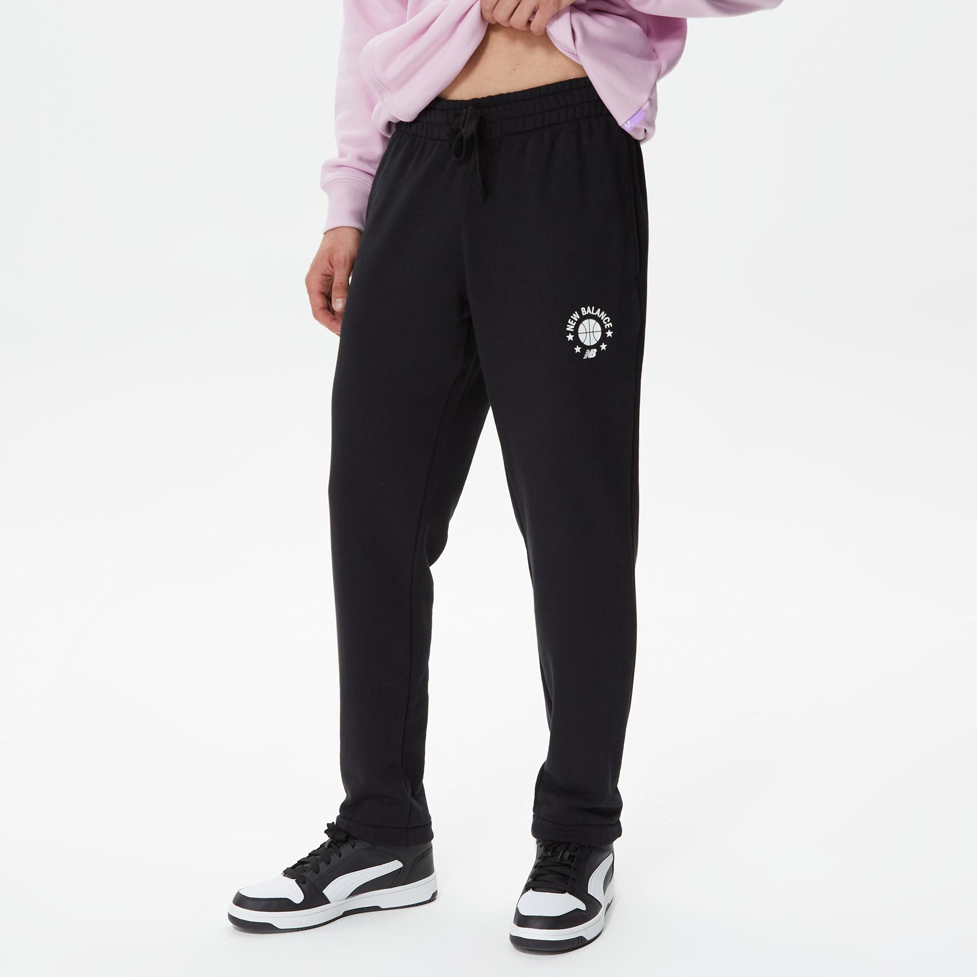 New Balance Hoops Essentials Unisex Siyah Eşofman Altı