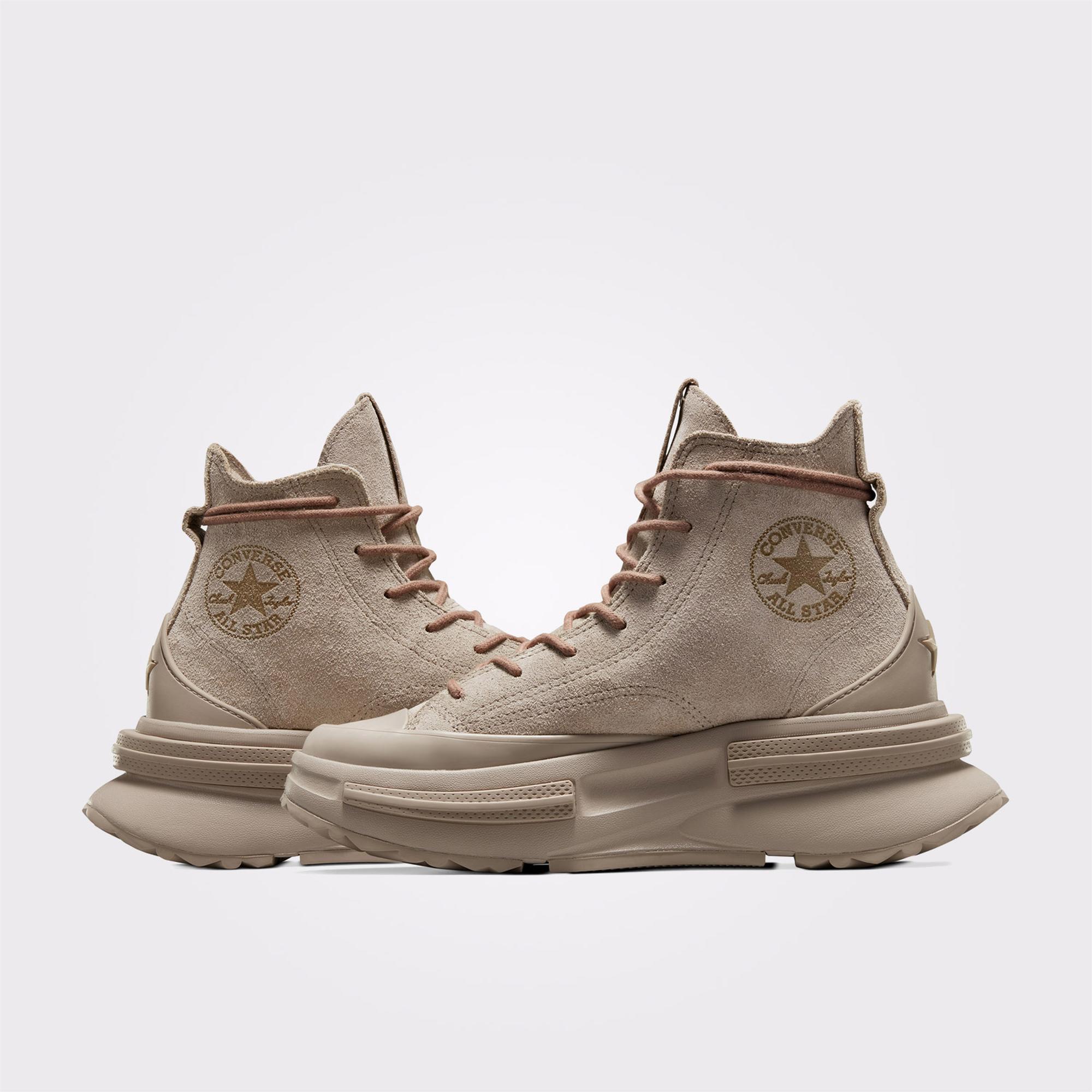 Converse Run Star Legacy Cx Platform Mono Suede Unisex Gri Sneaker