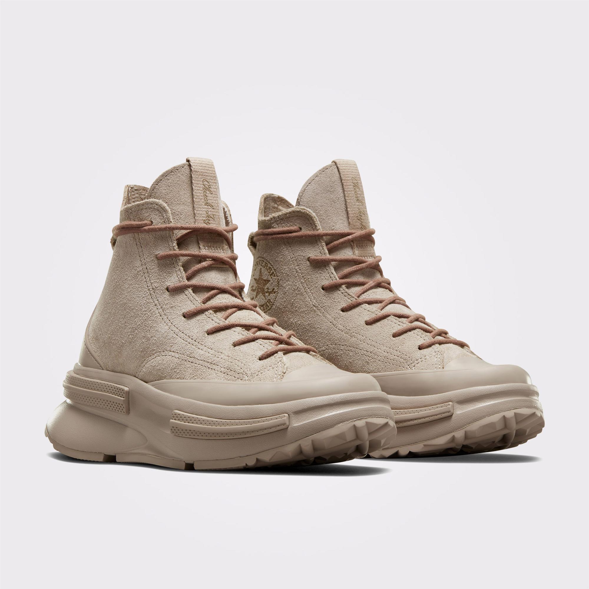 Converse Run Star Legacy Cx Platform Mono Suede Unisex Gri Sneaker