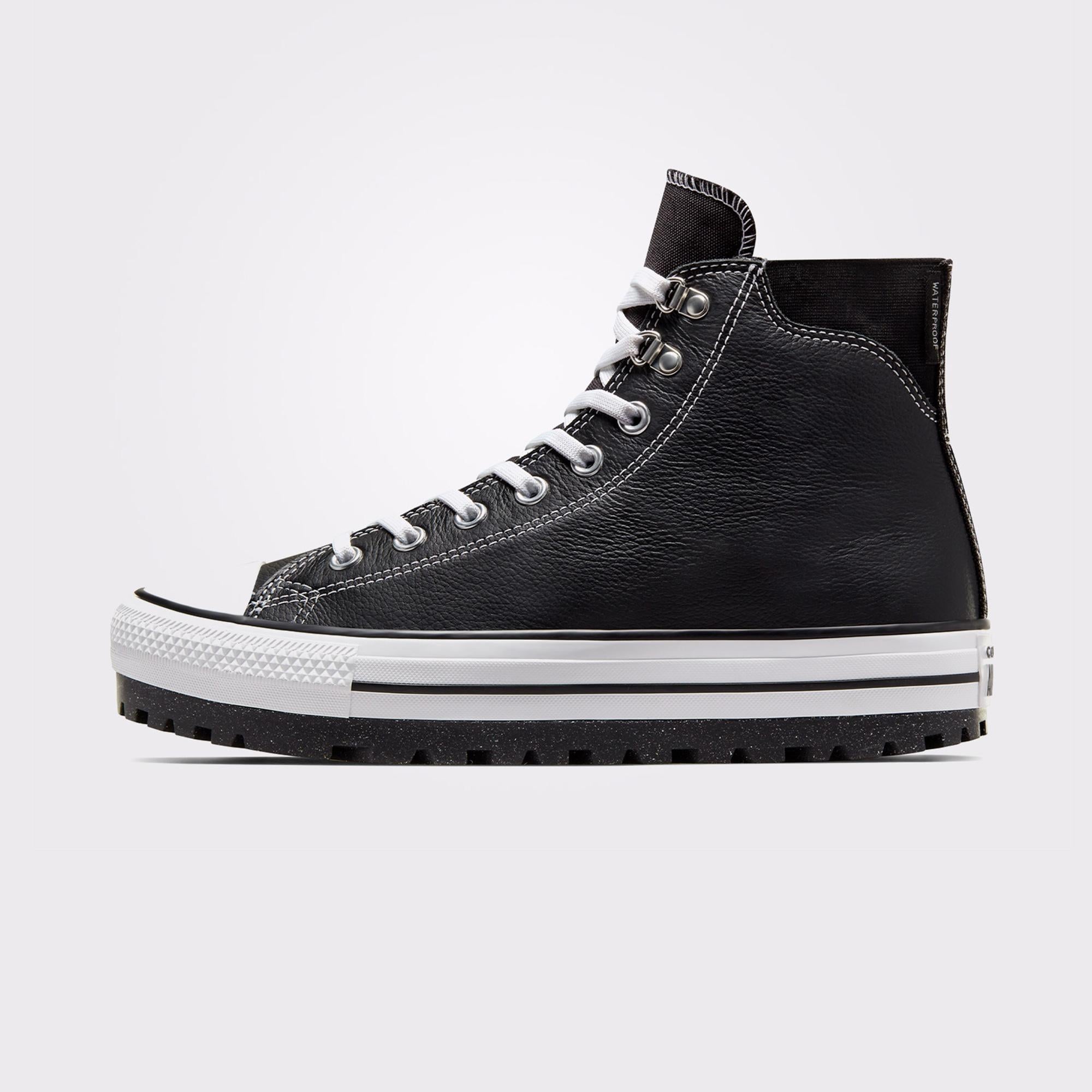 Converse Chuck Taylor All Star City Trek Unisex Siyah Deri Bot