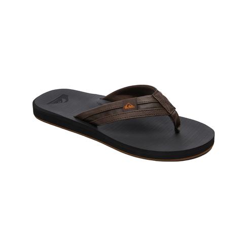  Quiksilver Erkek Terlik Carver Squish Kahverengi