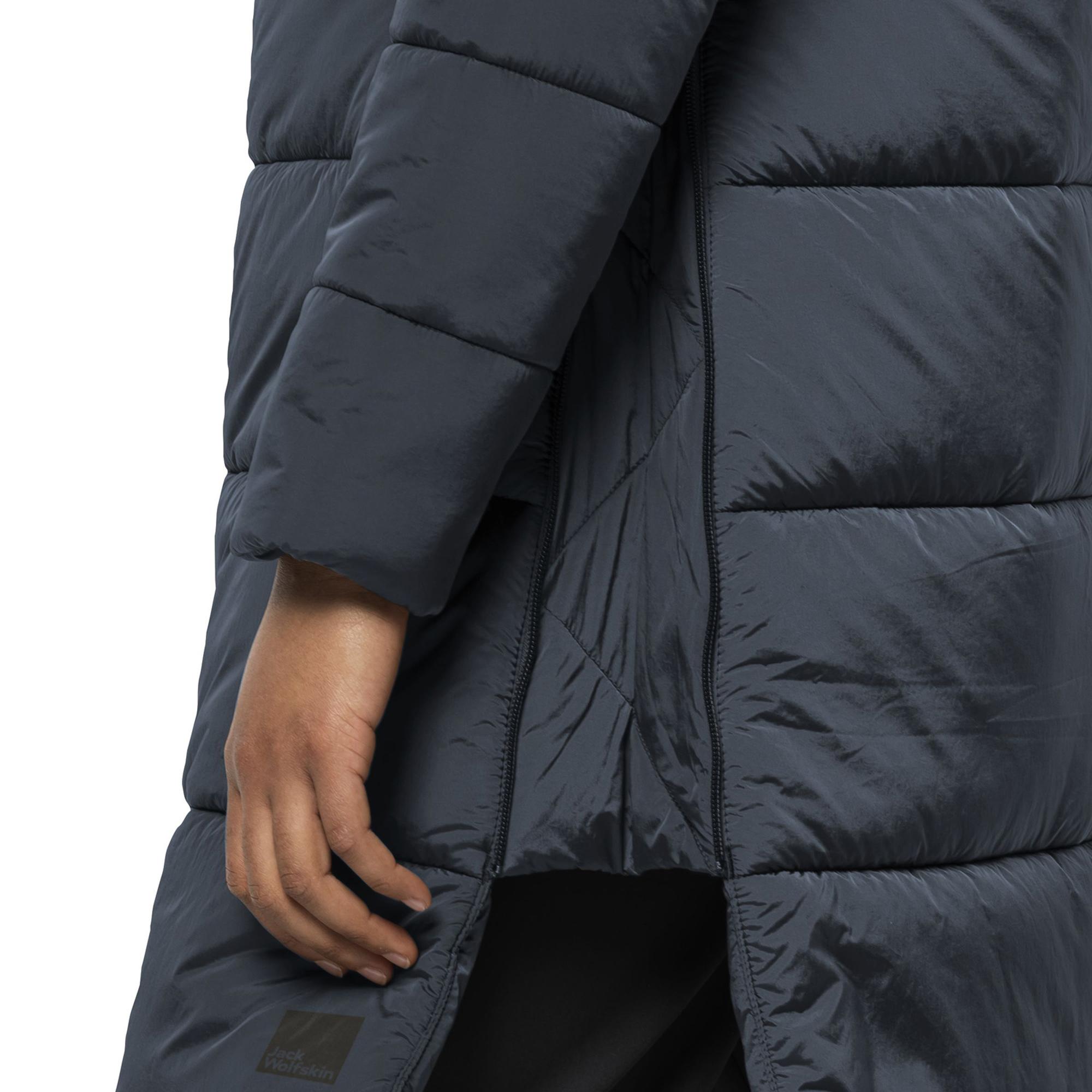 Jack Wolfskin Eisbach Coat Kadın Mavi Outdoor Ceketi