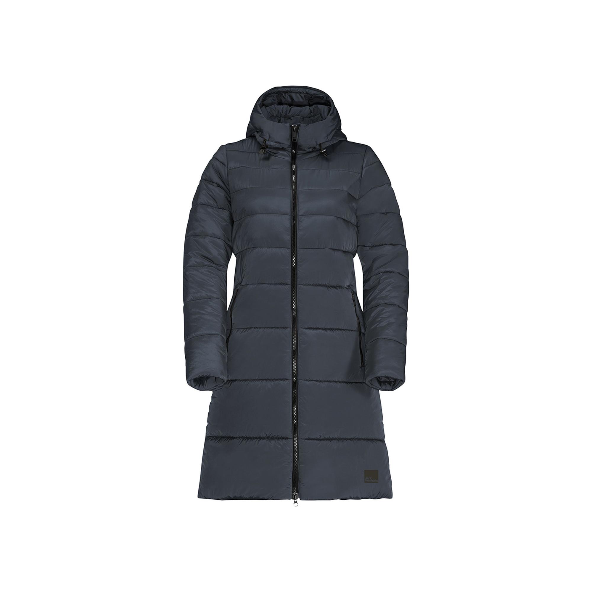 Jack Wolfskin Eisbach Coat Kadın Mavi Outdoor Ceketi